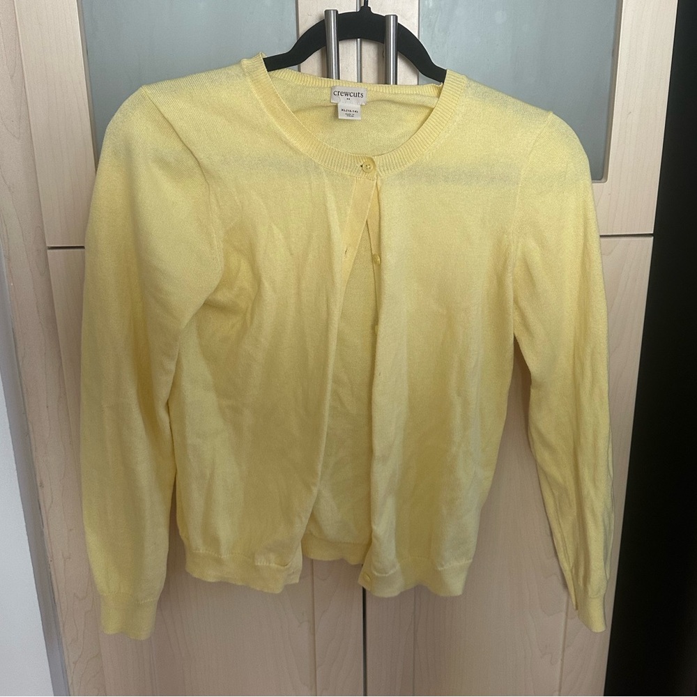 Jcrew (Crewcuts) Butter Yellow Cardigan Sweater